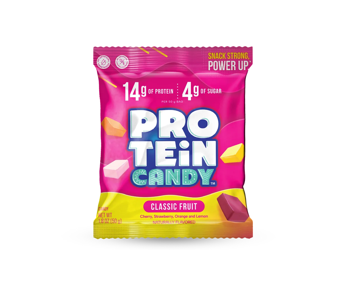 Protein Candy Classic Fruit Gummies  14g Protein