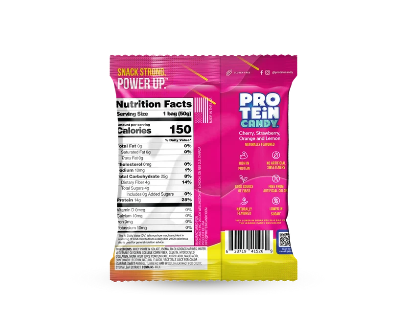 Protein Candy Classic Fruit Gummies  14g Protein