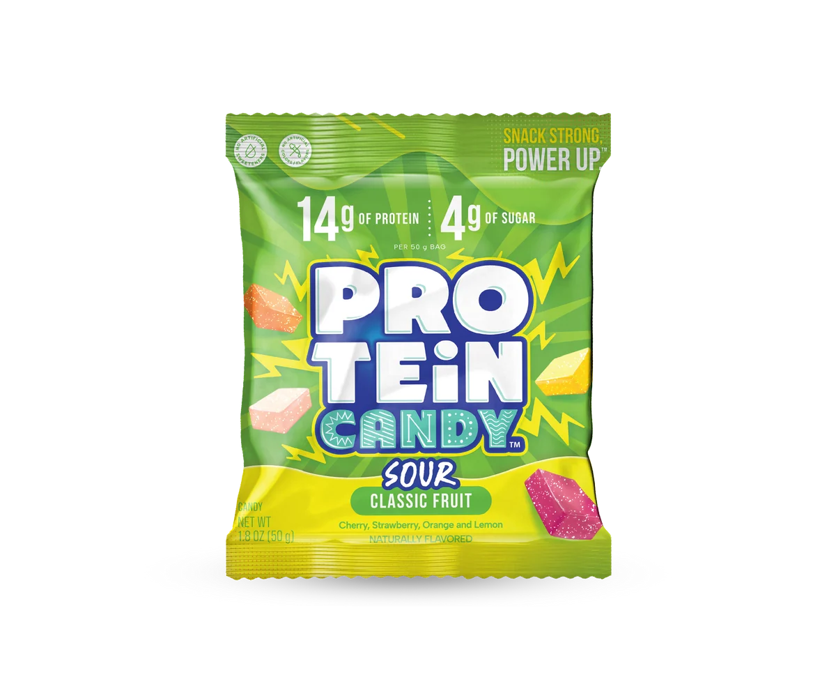 Protein Candy Classic Fruit Gummies  14g Protein