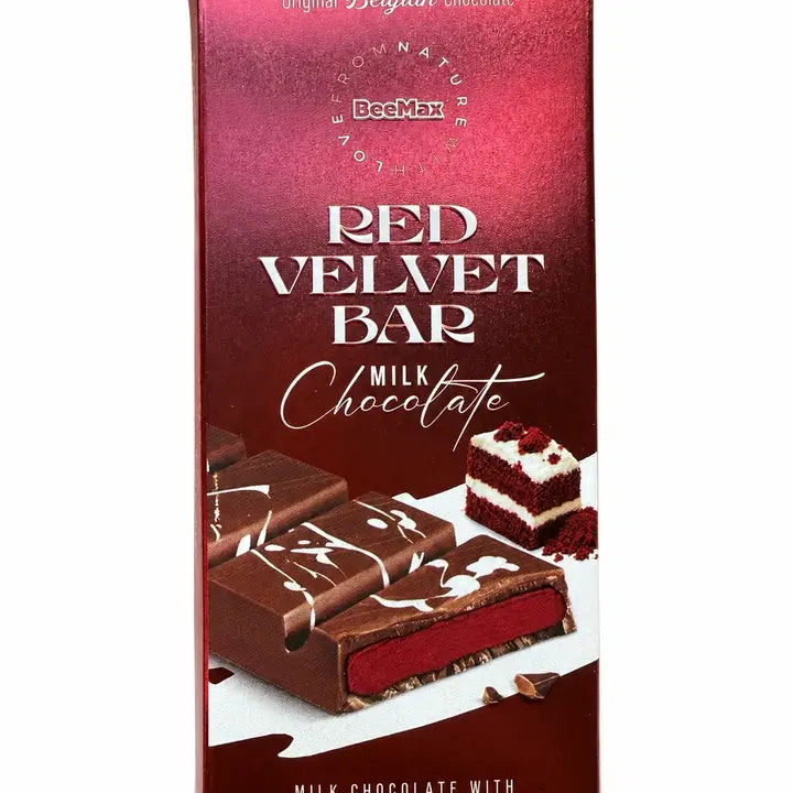 BeeMax Red Velvet Cake Milk Chocolate Bar 3.36 oz