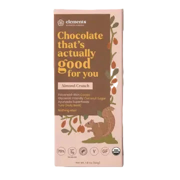 Elements Truffles Almond Crunch 70% Dark Chocolate Bar