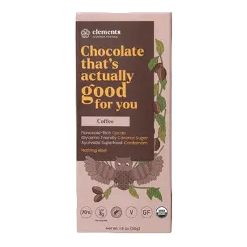 Elements Truffles Coffee 70% Dark Chocolate Bar